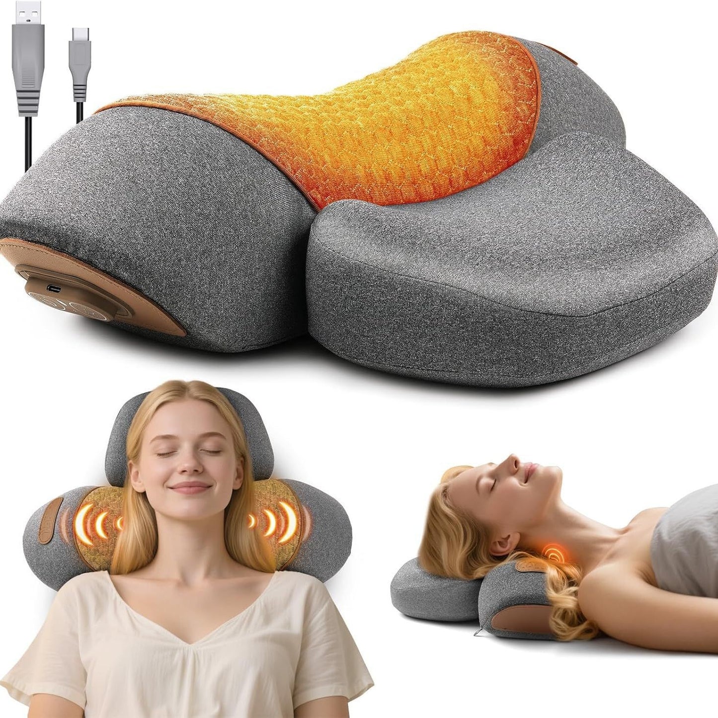 RESTORE 3-in-1 Heated Neck Massager Pillow