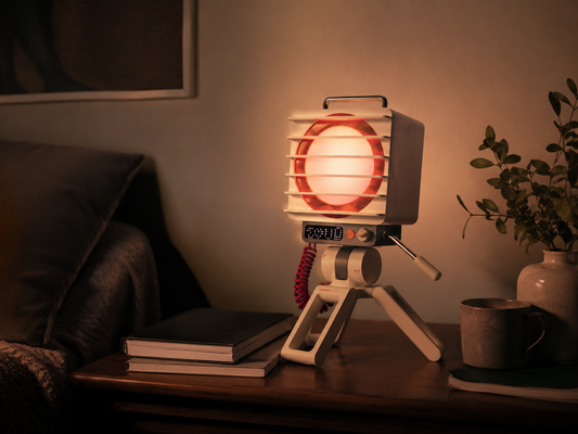 BEACON Air creating warm ambient light in an evening room
