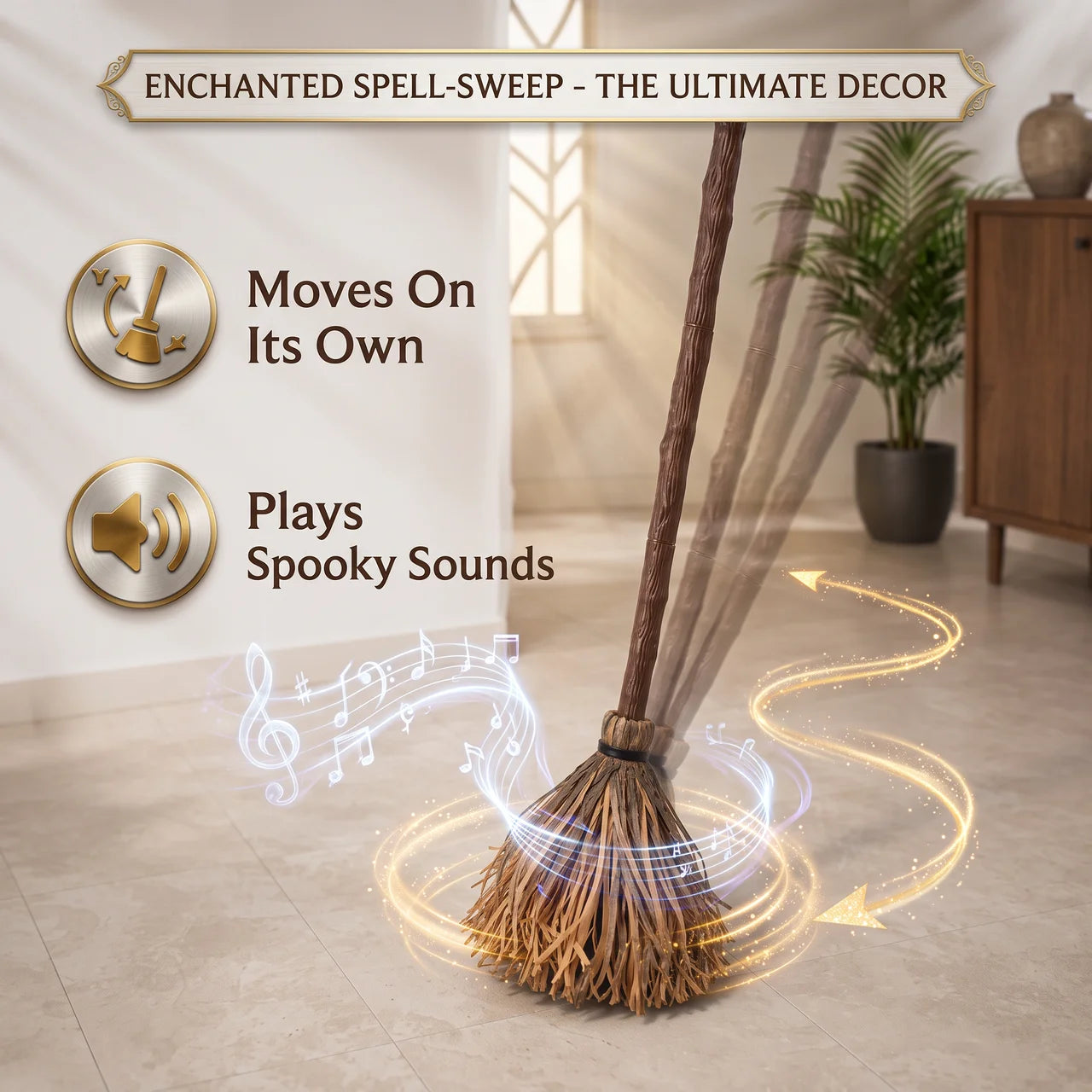 After Dark Enchanted Moving Broom