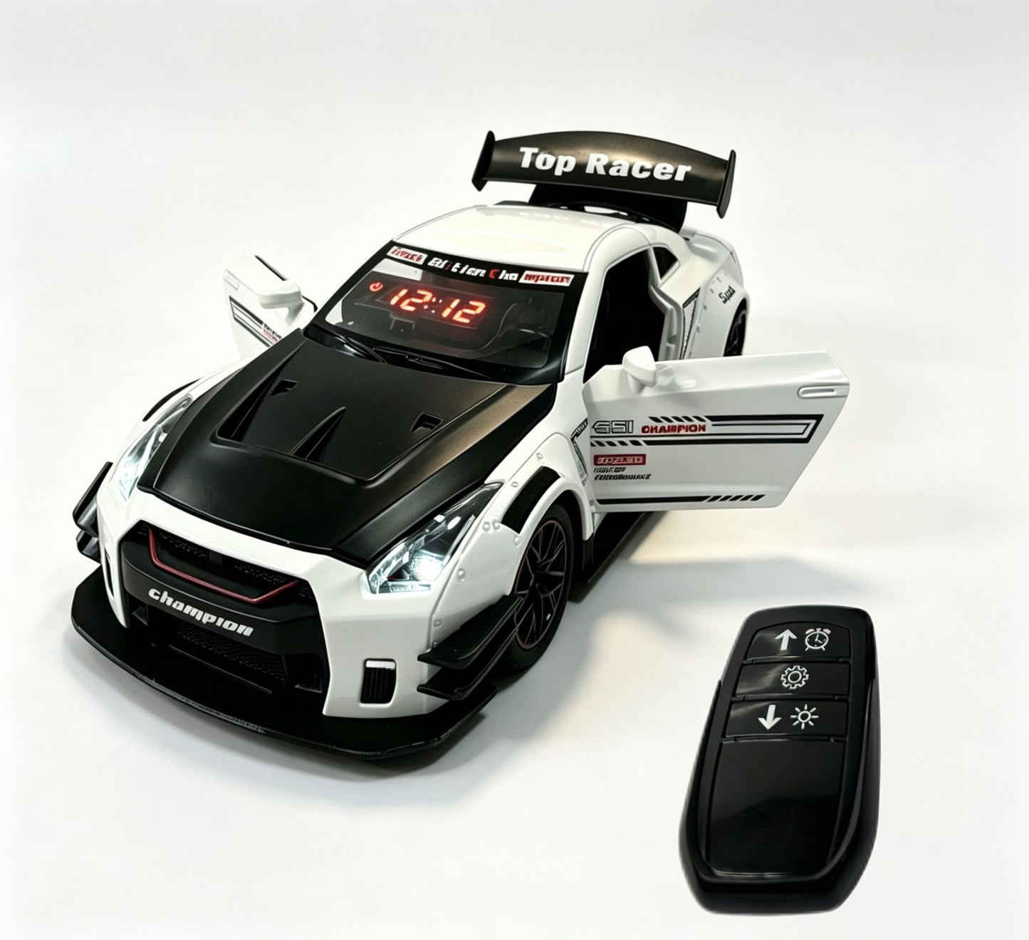 Supercar Alarm Clock with Lights, Sound & Exhaust Mist