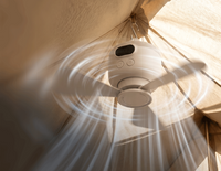 Rechargeable Ceiling Fan with LED Light