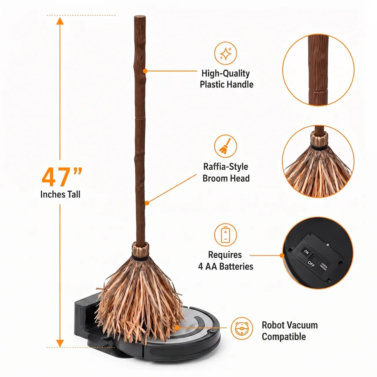 After Dark Enchanted Moving Broom