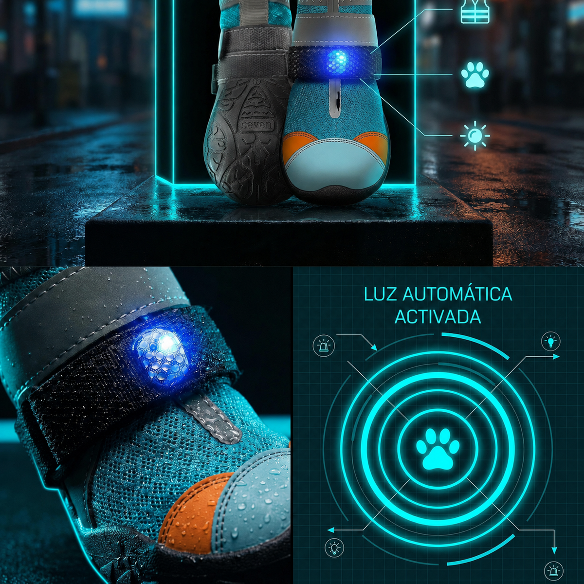LumaPaws LED Safety Boots for Dogs