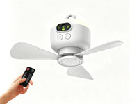 Rechargeable Ceiling Fan with LED Light
