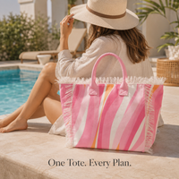 Solara Oversized Fringe Tote Bag