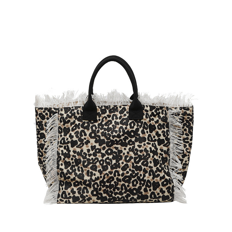 Solara Oversized Fringe Tote Bag