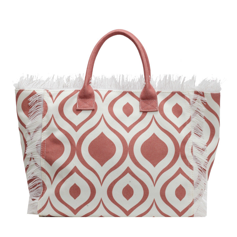 Solara Oversized Fringe Tote Bag