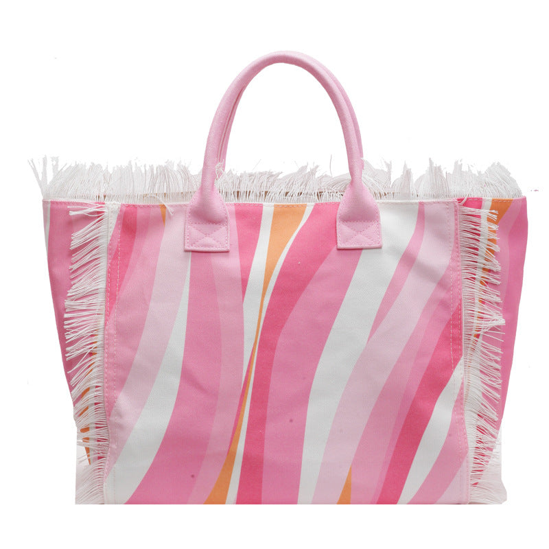 Solara Oversized Fringe Tote Bag