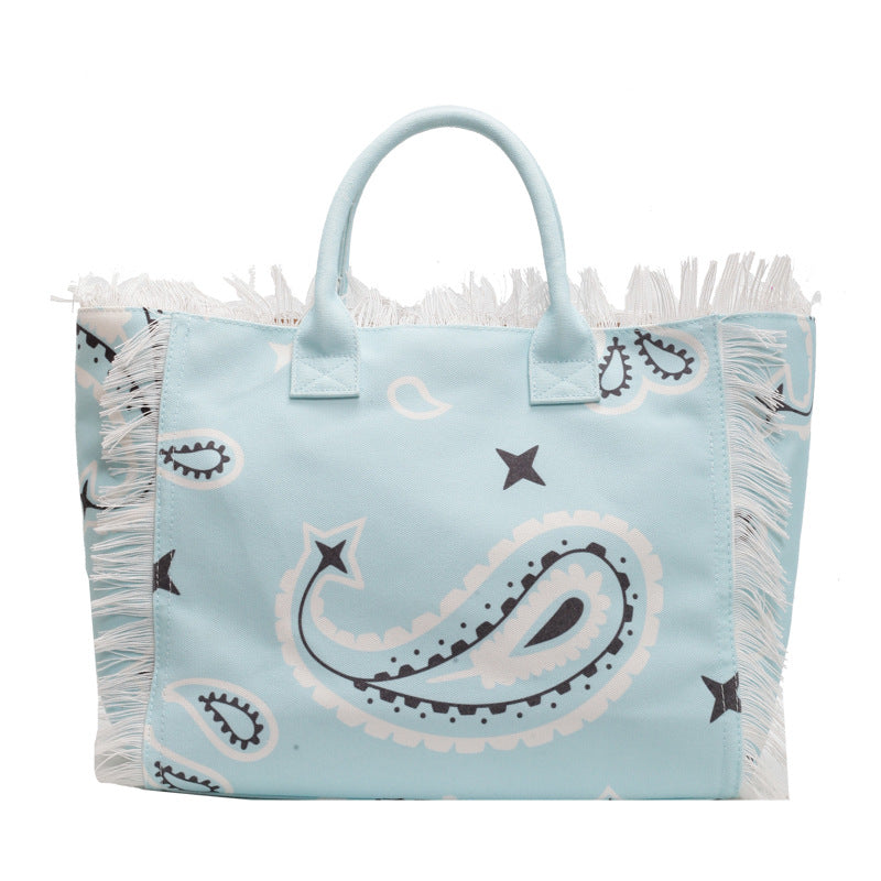 Solara Oversized Fringe Tote Bag