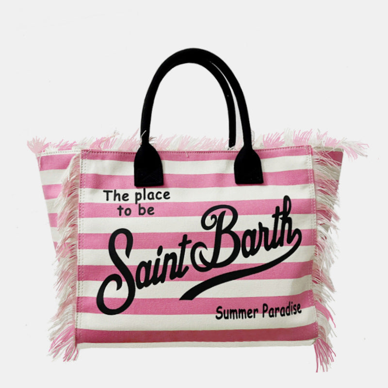 Solara Oversized Fringe Tote Bag