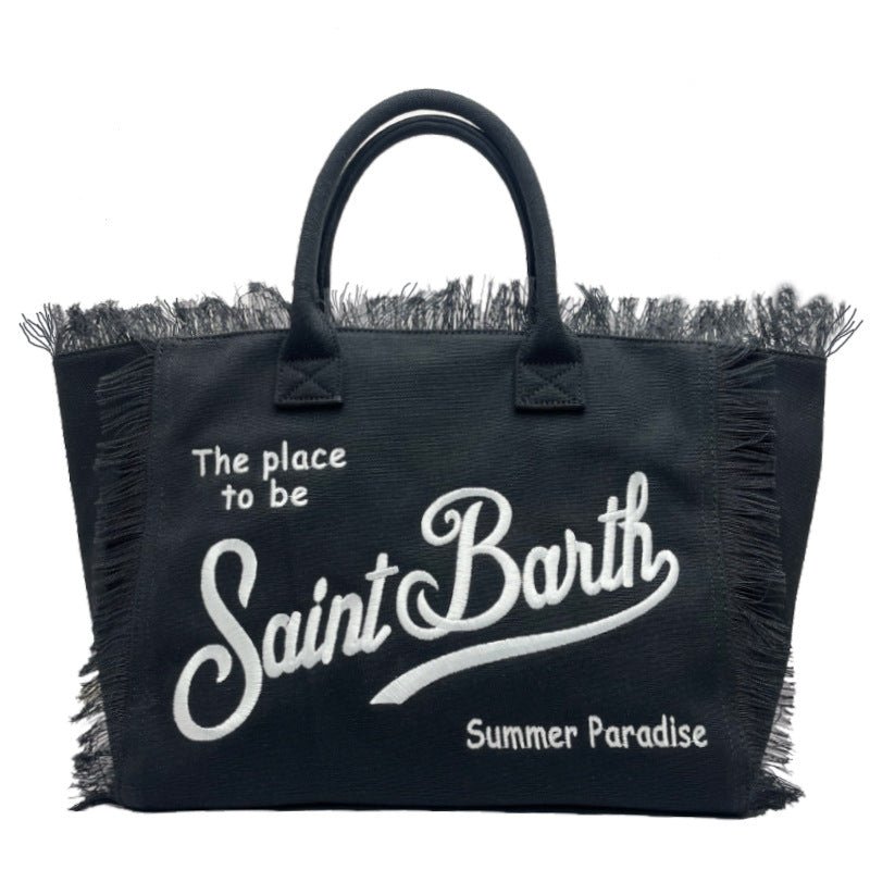 Solara Oversized Fringe Tote Bag